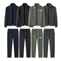 Wholesale Custom Brand Solid Training Set Zipper Jacket Gym Pant Blank Sweatsuit Jogging Sportswear Men Tracksuits for Men