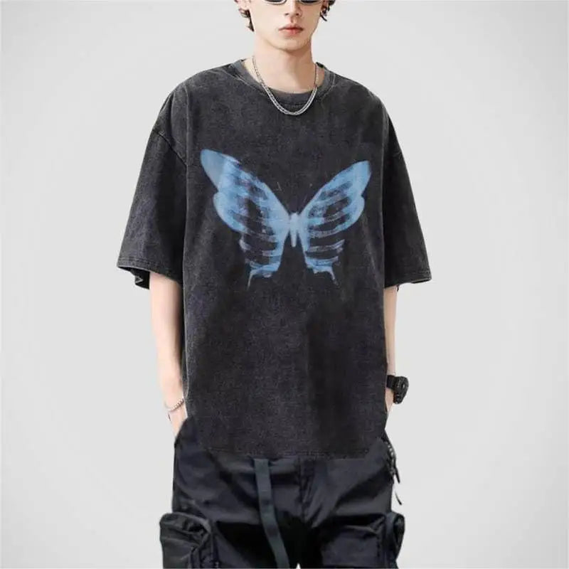Premium 400gsm Boxy Oversized Recycled Cotton T-Shirts Thick Custom Embroidered Plain Baggy Casual Streetwear Heavy