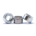 ZS-M3 M4 M5 M6 M8 M10 Stainless Steel Broaching Round Body Knurled Head Self Clinching Flare-in Nuts for Sheet Metal