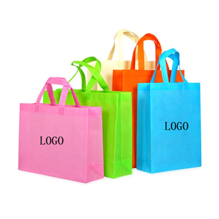 Cheap Durable Folding Non Woven Tote Bag Wholesale Custom Logo Shopping Bag
