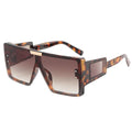 Wholesale  Oversized Transparent Frame Rectangle Sunglasses Vintage Men Square Sunglasses Women