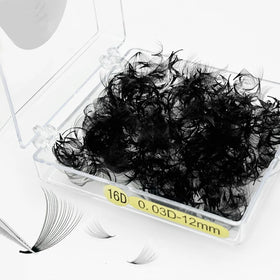 Medylashes Wholesale Loose Fans Eyelash Extensions 20D Ultra Speed Narrow Fans Long Stem Loose Fan Lash Extension Professional