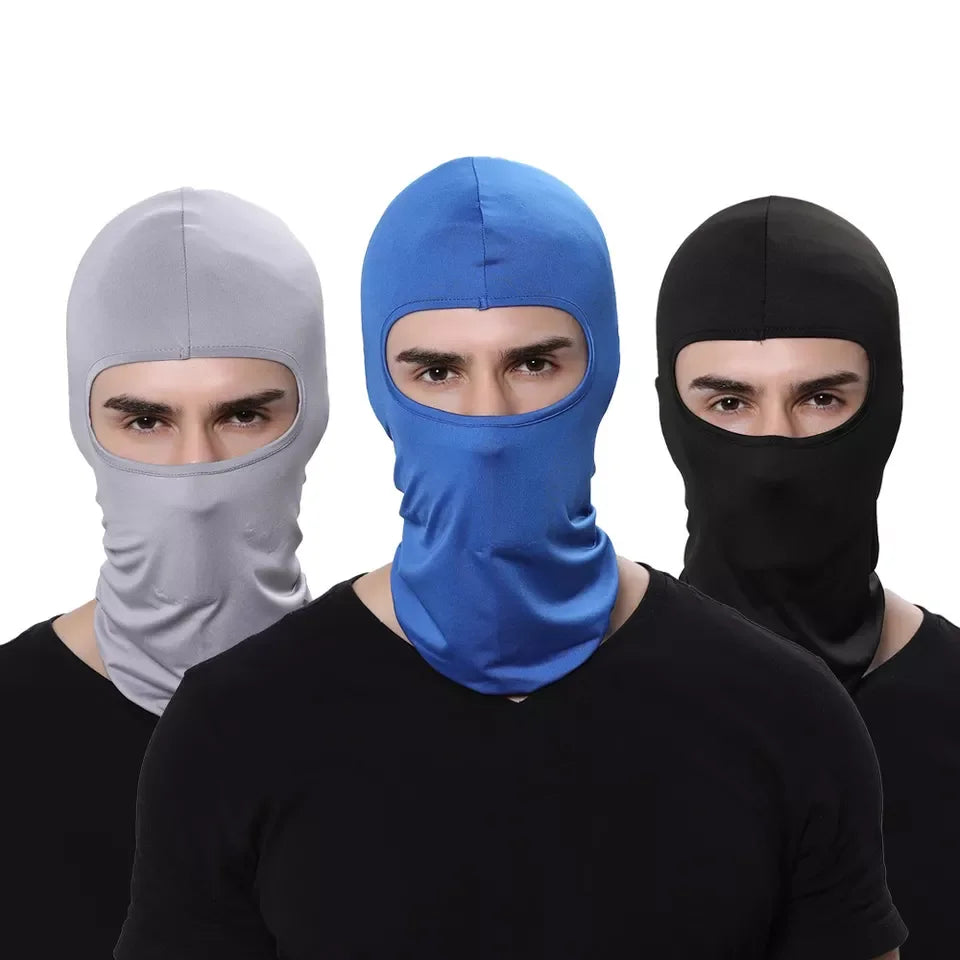 Wholesale Custom Logo Full Face Balaclava Ski Ninja Mask One 1 Hole Polyester Print Adults' Sports Use Sublimation Motorcycle