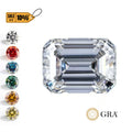 Loose Gemstone Stone Diamonds D Color VVS VS1 Emerald Cut Excellent Cut Moissanite Loose Moissanite