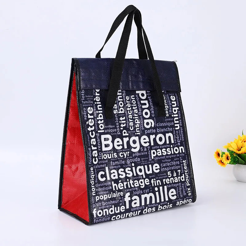Factory Wholesale Non Woven Cooler Bag Lamination Food Cooler Bag