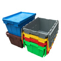 Nestable and Stackable Plastic Containers Solid Box Recyclable Storage Boxes Bins for Warehouse Storage