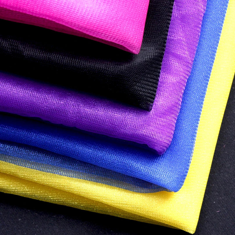 100% Polyester Blackout Breathable Embroidered Wedding Dress Tulle Fabric 75D Knitted Stretch Tricot Mesh Medium Weight Boys
