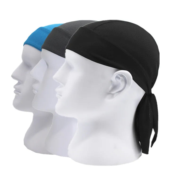 Outdoor Cycling Sweat Wicking Short Tail Head Wraps Durags for Men and Women Favors Breathable Sports Turban