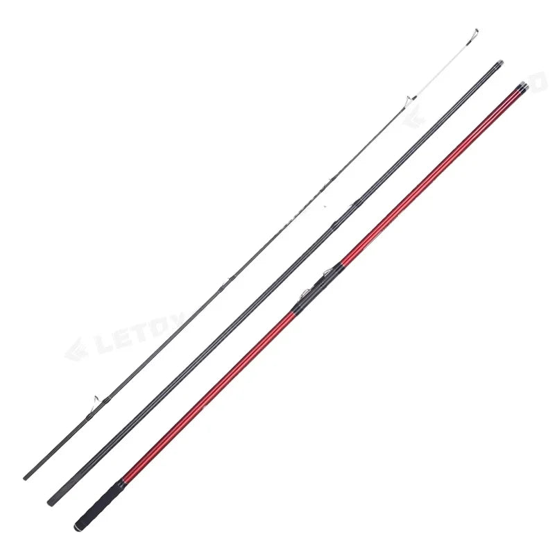 Lurekiller Prime Surf Rod 4.20M 100-250G Luminous Carbon Solid Tip Rod Clump Weight Fuji Parts Surf Casting Fishing Rod