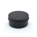 Factory Price Custom 30g 40g 50g Lip Balm Eye Shadow Empty Container Matte Black Cosmetic Cream Tin Jar Aluminum