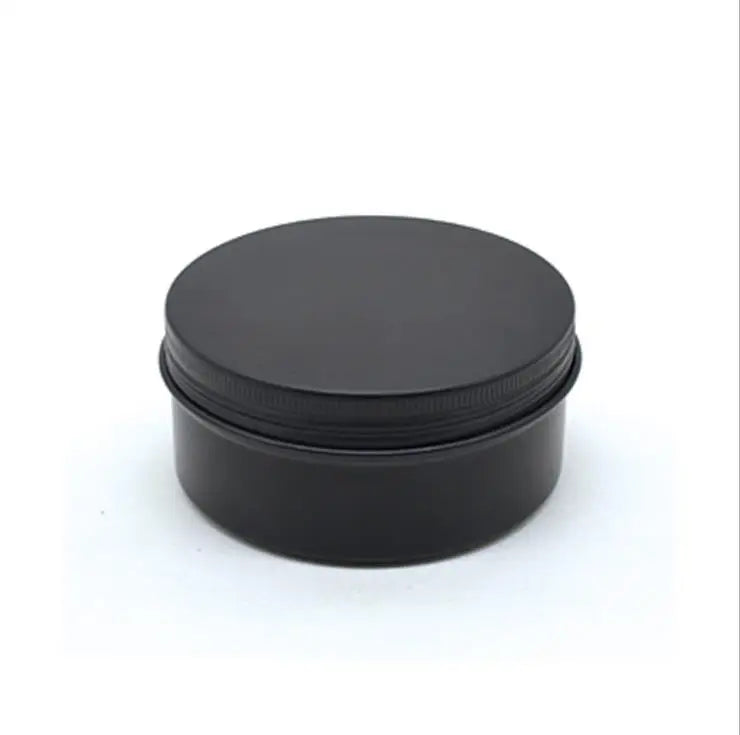 Factory Price Custom 30g 40g 50g Lip Balm Eye Shadow Empty Container Matte Black Cosmetic Cream Tin Jar Aluminum