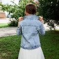 FUNG  Stock Available S-XL Jean Denim Bridal Jackets