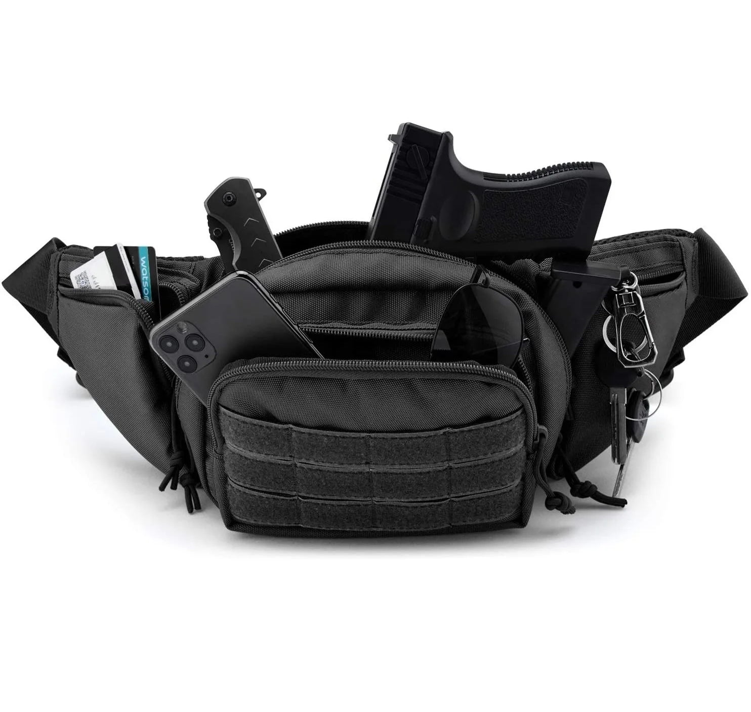 Ultimate Fanny Pack Holster Free Customized Concealed Carry Training Backpack Pouch Zipper Anti-Theft Polyester for Waist Bags