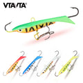 Vtavta 60mm 9.5g Luminous Bass Sinking Hard Artificial Bait Winter Balancer Lead Jigging Lure Metal Jig Ice Fishing Lures