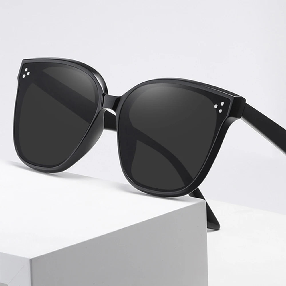Sparloo 10332 Oversized Korean Sunglasses for Women Name Brand Polarized UV Protected with PC Frame and TAC Lenses