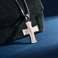 Wholesale Pendant Jewelry Rhodium Plated Plain Silver Cross God Retro Pendant 925 Sterling Silver Fine Jewelry Pendant