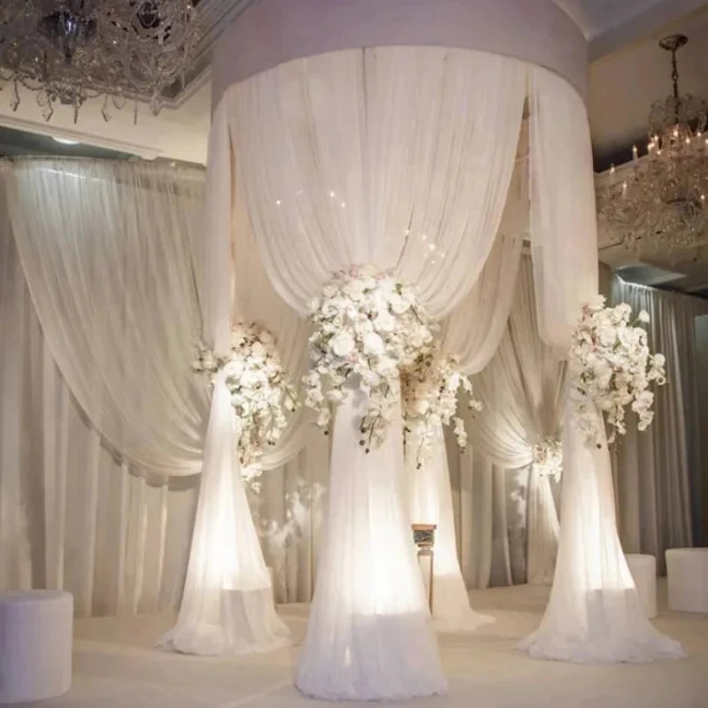 Xinlan Custom Indoor Outdoor Birthday Party Wedding Hall Ceiling Stage Backdrop for Wedding Decoration