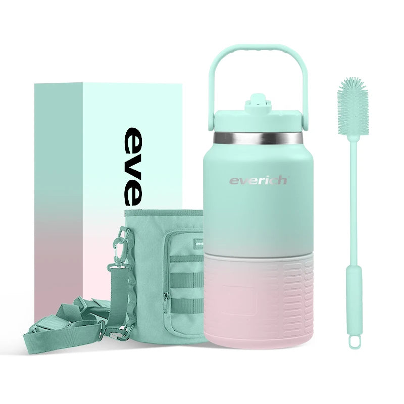 Eco-friendly Stainless Steel Vacuum Insulated Water Bottle Beer Growler With Custom Logo