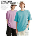 Wholesale Custom Logo 100% Cotton Drop Shoulder Oversized 280gsm Heavyweight T-shirt for Men