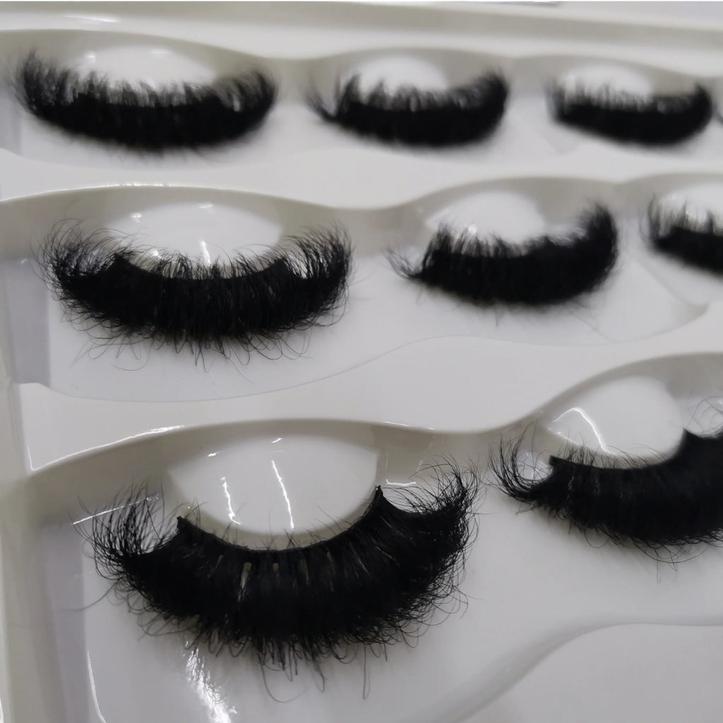 Wholesale 18mm Natural Looking Full Strip Mink Lashes 3D Eyelash Vendors Styles in Sizes 20 22 25 mm