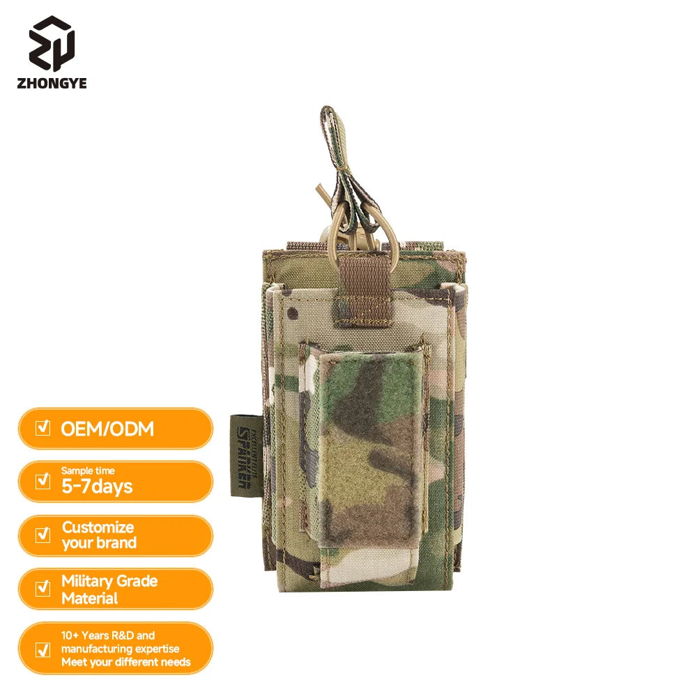 Custom 500D Cordura Nylon Durable M4 Mag Pouch Tactical Molle Single Magazine Pouch for Hunting