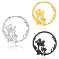 Evorte 316 Stainless Steel Flower Ear Hangers Weights Drop Earring Stretching Gauges Expander Earring Piercings Plugs Tunnels