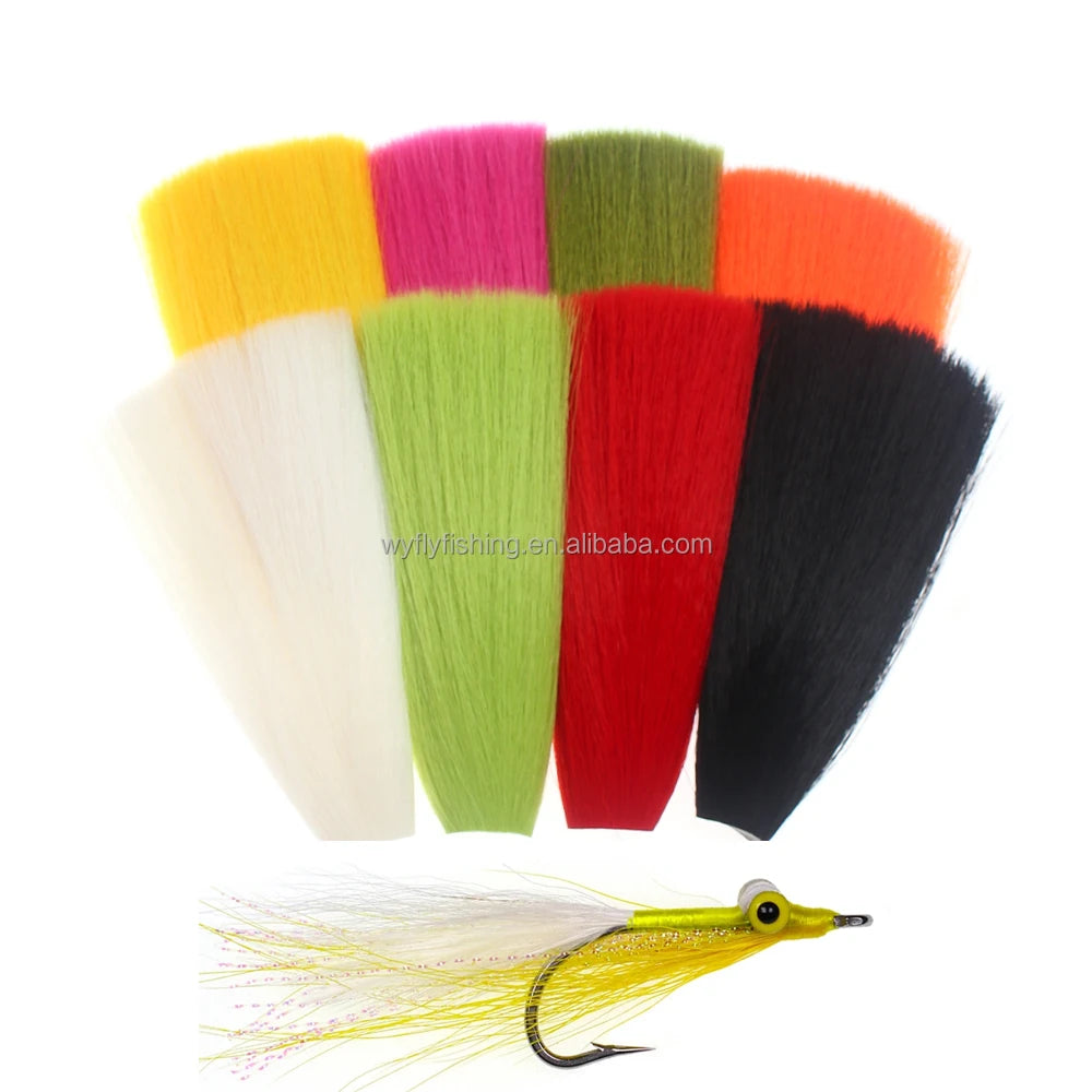 Faux Bucktail  - Fly Tying Material  Tapered Synthetic Fiber  for  Trout Fly Streamers or Popper  Lure