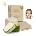 8cm Eco Friendly Reusable Bamboo Makeup Remover Pads Chemical Free Soft Cotton Pad for Facial Cosmetics