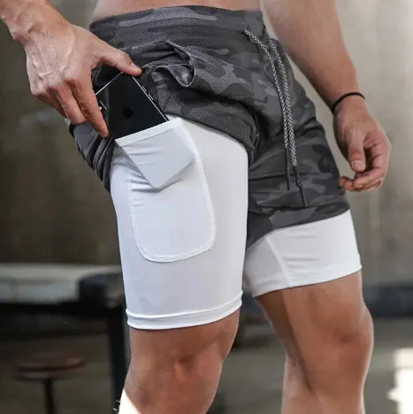 Gym Fitness Sports Short Pants Workout Drawstring Compression Men's Sweat Shorts