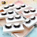 Create Your Own Brand 8D 25mm Mink Eyelash Handmade Real Mink Fur Eyelash Bomb Effect Private Label and Free Packing Box