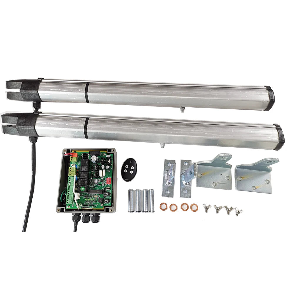 Modern Villa Running Time Adjustable DC 24V Rust Proof Automatic Arm Swing Gate Opener