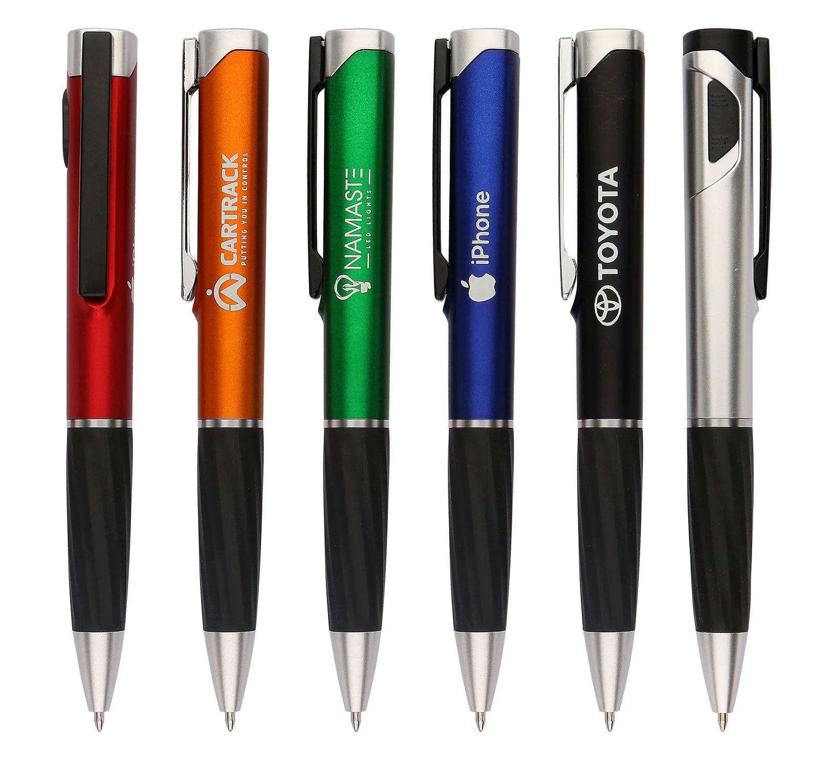 Best Selling Promotional OEM Custom Plastic Ballpoint Pens with 1.0mm Tip Click Mechanism Custom Logo and Colors