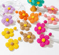 New Style Dissimilarity Cute Big Boho Flower Fashion Jewelry Statement Daisy Woven Women Earrings
