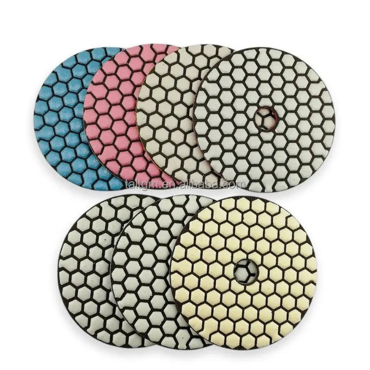 Diamond Concrete Grinder Stone 4inch Polish Pads for Marble and Granite Quartz