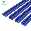 Aluminium T-Slot Miter Track 19x9.5mm For DIY Table Saw & Router Table Projects 24 inch 36 inch 48 inch