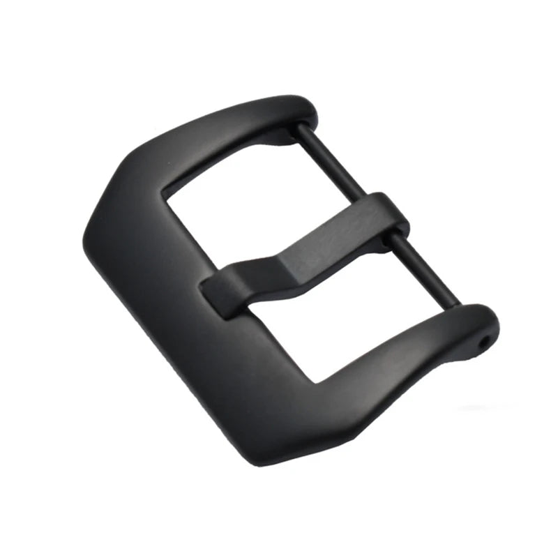 Vacuum PVD Finish Stainless Steel 16/18/20/22/24mm Matte Black Watch Band Buckle Replacement Clasp
