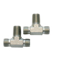SAE/ BSPP/ METRIC/JIC  Hydraulic Hose Adapter Connector for High Pressure Tee Male Face Seal to Male NPTF Fitting Pipe Nipple