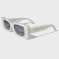 Yeetian Women Lady Luxury Sun Glasses Custom Logo Funky Pearl Marble Rectangle Thick Acetate Frame Fashion Sunglasses