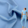 Stock Lots Polyester Spandex Fabric Elastic Knitted Dry Fit Wicking Elastane Yoga Fabric  for Activewear Leggings