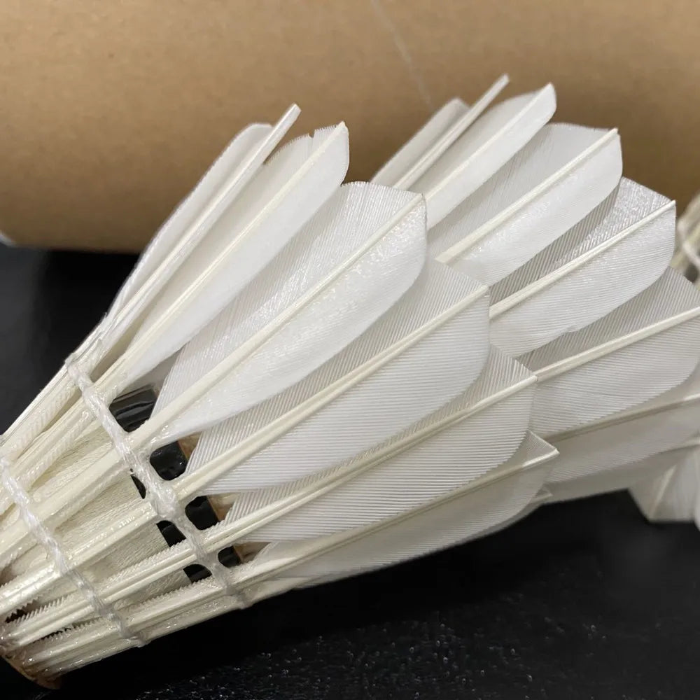 Lingmei Natural Cork Goose Feather Badminton Shuttlecock Wholesale