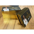 Elegant Customized Offset Printing Gold Silver Foil Business Cards Matte Finishing Paper Custom Business Cards