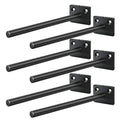 Zuogang Invisible Floating Shelf Bracket 6 Inch Solid Steel Rod Brackets for Shelves Hidden Brackets Support