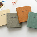 100 Pockets Custom Logo Sublimation Wedding 3 InchThermal Binding Linen Cloth Cover Book Scrapbook Stamp Album DIY Photo Album