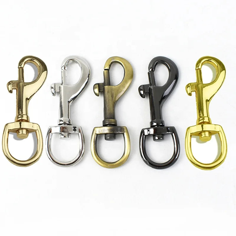 Meetee BK115 15mm Alloy Dog Hook Clasps Hardware Swivel Snap Lobster Buckle for Bag Strap Pet Leash Collar Accessory Dog Buckles