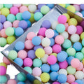 Wholesale Hisenlee Macaron Color Small Beads No Hole Frosted Loose Beads Mixed DIY Craft 500G/Bag Jewelry Casting Supplies