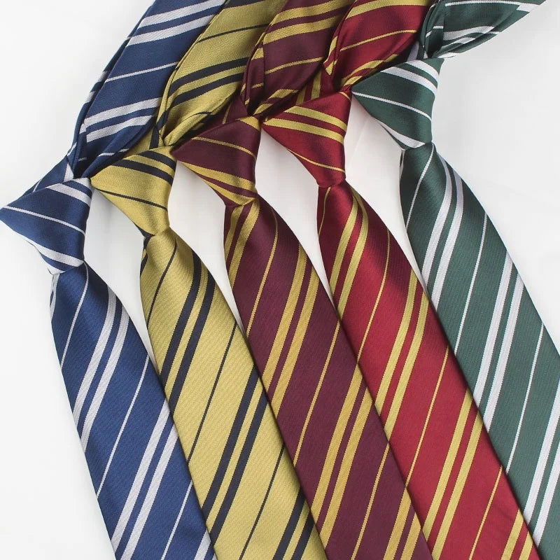 Simple Design 6cm Men's Tie Stripe Harry Pott Wholesale Neckties 100% Polyester Jacquard Striped Ties