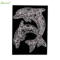 2025 Popular Items Black Coloring Book Decoration Books Boho Wall Art Black Velvet Poster Print Fuzzy Posters for School Party
