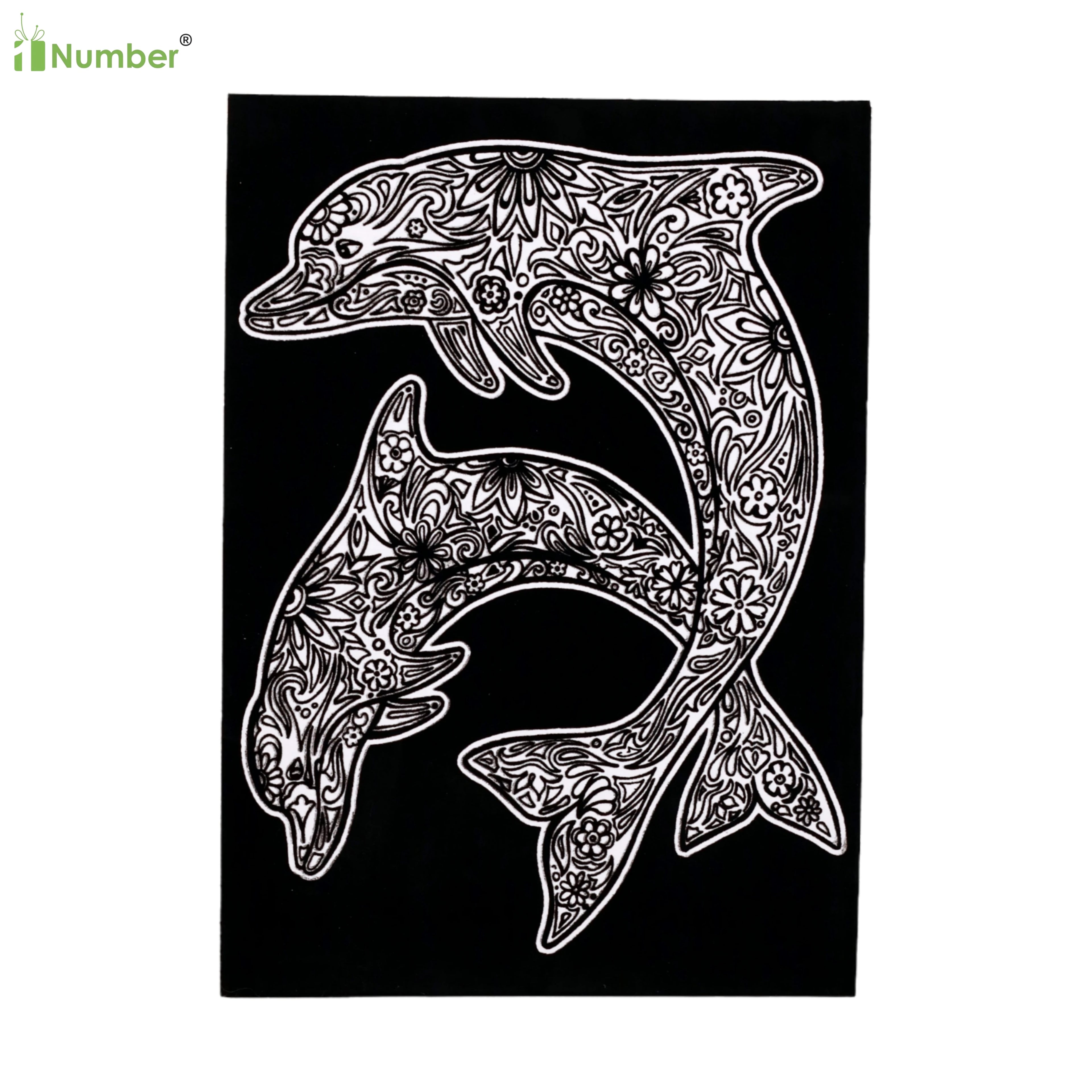 2025 Popular Items Black Coloring Book Decoration Books Boho Wall Art Black Velvet Poster Print Fuzzy Posters for School Party