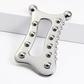 Hot Sale Body&Facial Zinc Alloy Fishbone Shaped Guasha Massage Tool Facial Massage Device