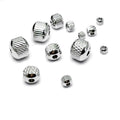 Stainless Steel Twill Round Spacer Beads Plating Gold Rose Gold Positioning Spacer Beads for Diy Jewelry Making Accessories
